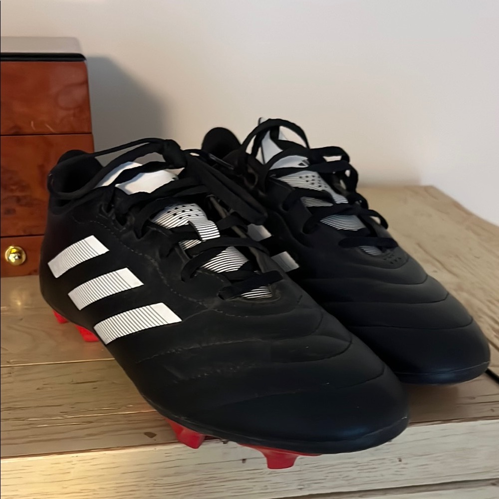adidas Black White Red Men's Soccer Cleats